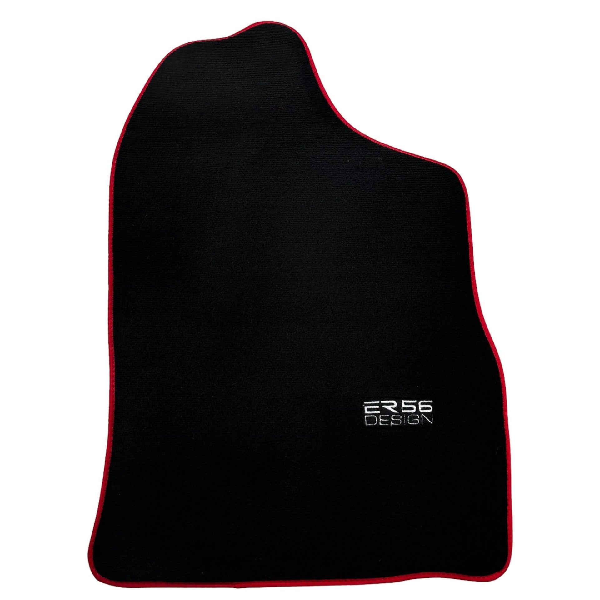 Black Floor Mats For Toyota Land Cruiser 90 (1997-2003) Red Trim | ER56 Design - AutoWin