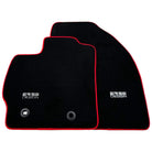 Black Floor Mats for Toyota Prius (2009-2012) ER56 Design with Red Trim - AutoWin