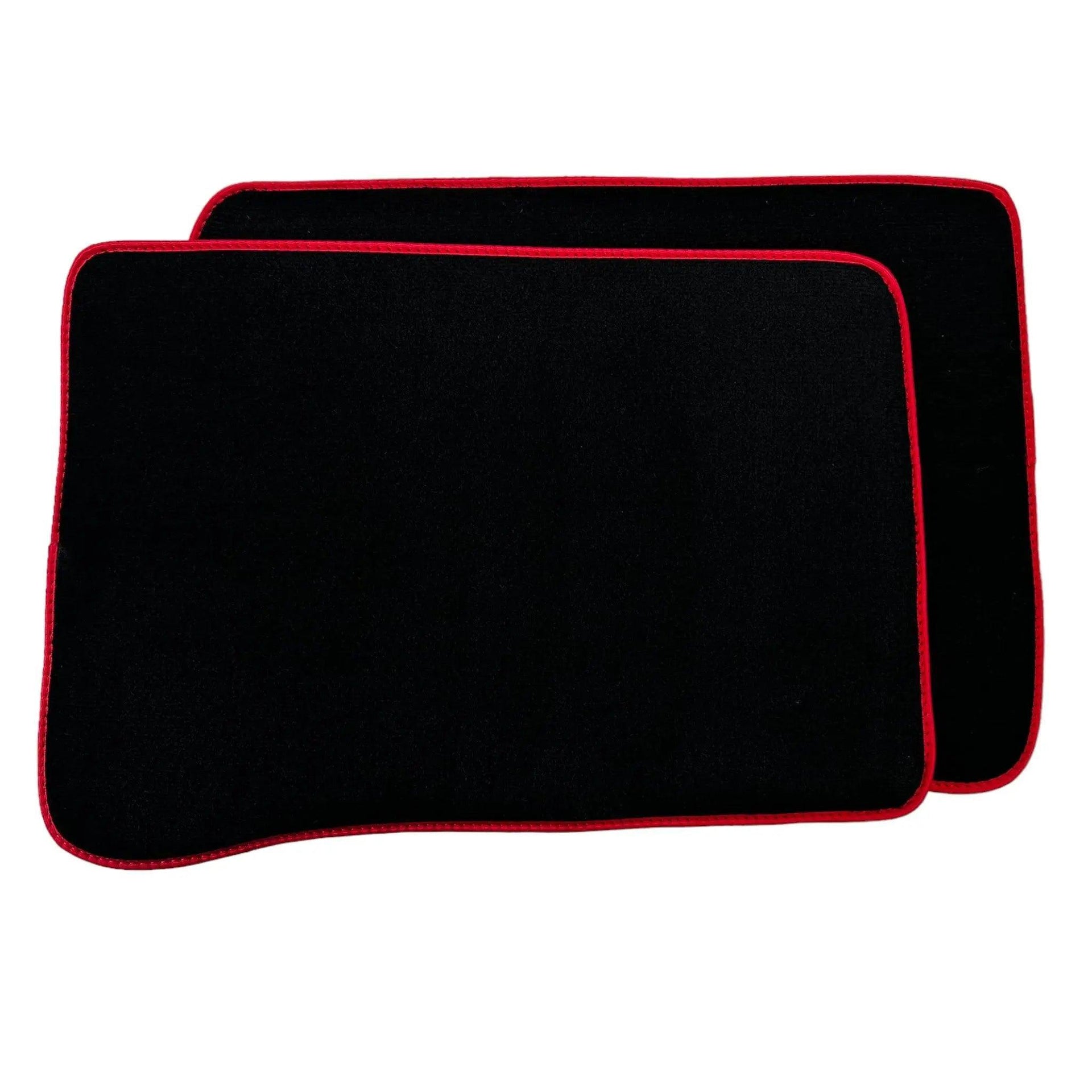 Black Floor Mats for Toyota Prius (2009-2012) with Red Trim - AutoWin