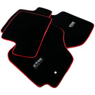 Black Floor Mats For Toyota RAV4 (2000-2003) ER56 Design with Red Trim - AutoWin
