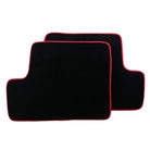 Black Floor Mats For Toyota RAV4 (2000-2003) ER56 Design with Red Trim - AutoWin