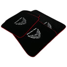 Black Floor Mats Red Trim for Pontiac FireBird (1970-1981) Trans Am - AutoWin