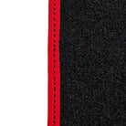 Black Floor Mats Red Trim for Pontiac FireBird (1970-1981) Trans Am - AutoWin
