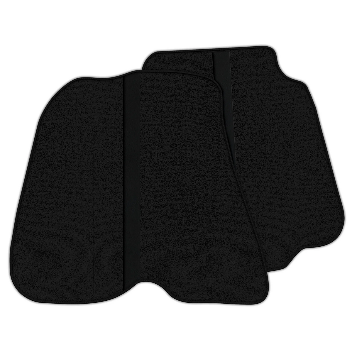 Black Floor Mats with Leather Line for Ferrari 812 GTS (2019-2023) - Various Colors
