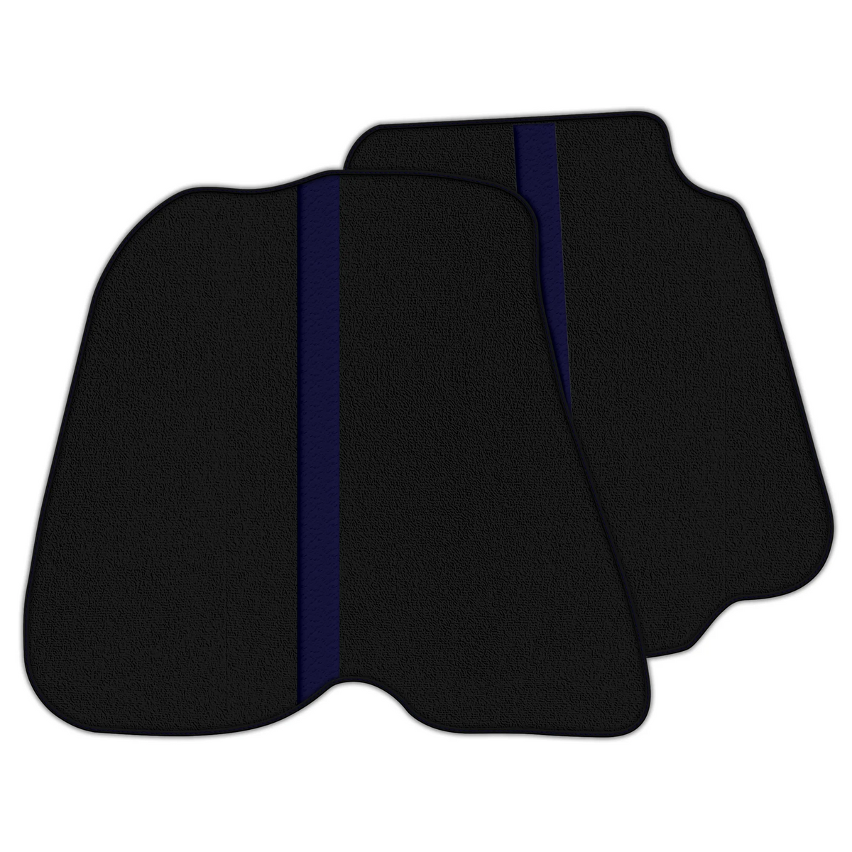 Black Floor Mats with Leather Line for Ferrari 812 GTS (2019-2023) - Various Colors