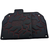 Black Leather Floor Mats for Lamborghini Aventador SVJ 63 Edition - AutoWin