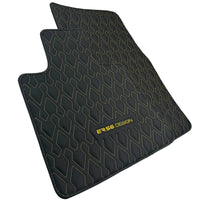 Black Leather Floor Mats for Rolls-Royce Phantom VIII (2017-2024) ER56 Design - AutoWin