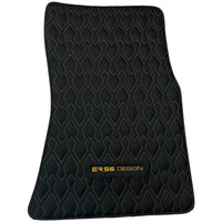 Black Leather Floor Mats for Rolls-Royce Phantom VIII (2017-2024) ER56 Design - AutoWin