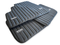 Black Leather Floor Mats for Rolls Royce Phantom VIII (2017-2024) ER56 Design Brand - AutoWin