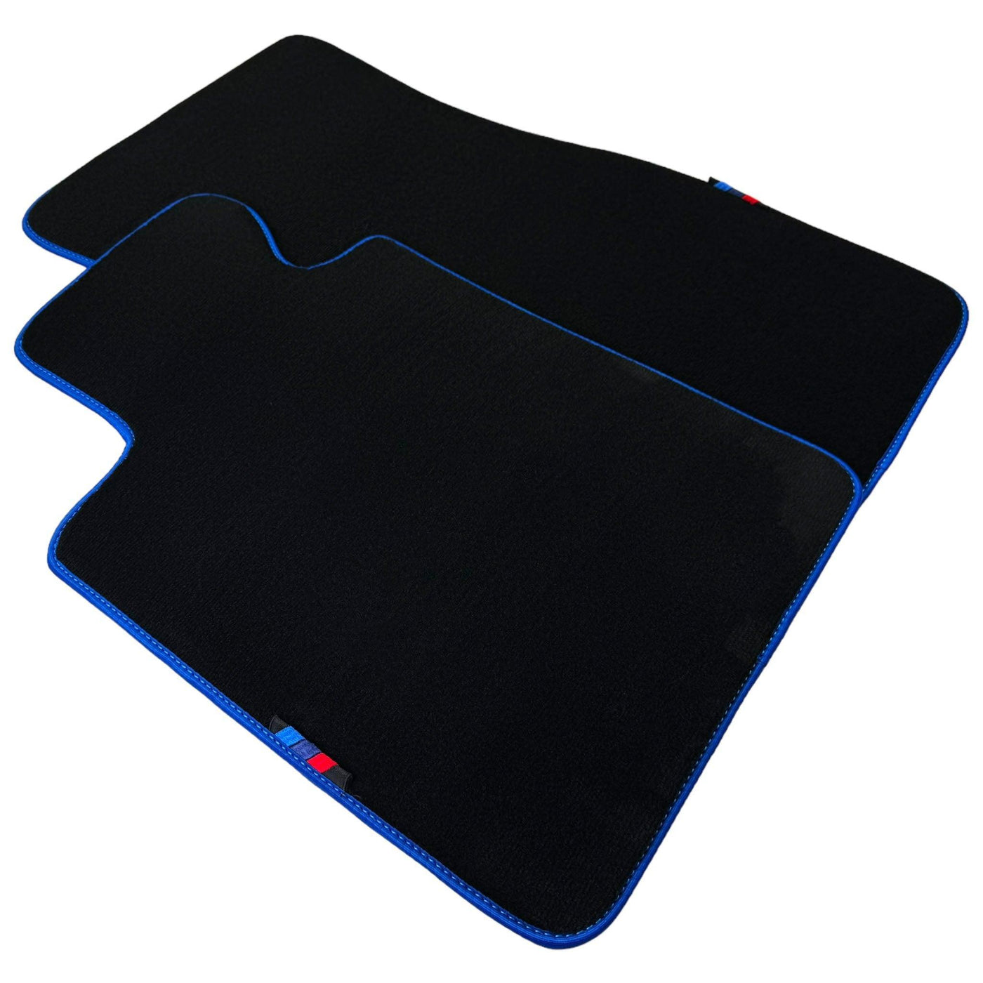 Black Mats For BMW 1 Series F70 | Blue Trim - AutoWin