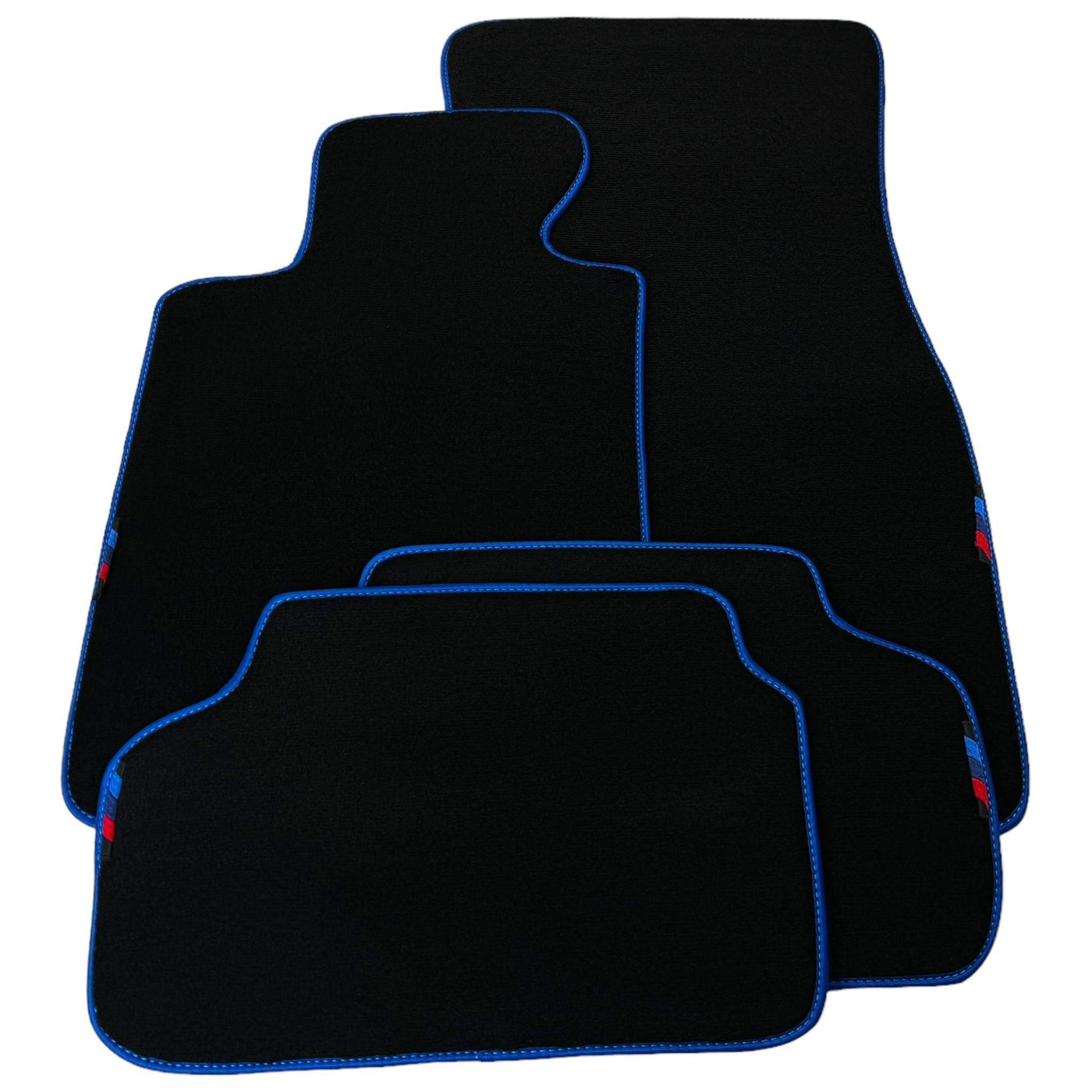 Black Mats For BMW U06 (2022-2026) | Blue Trim - AutoWin