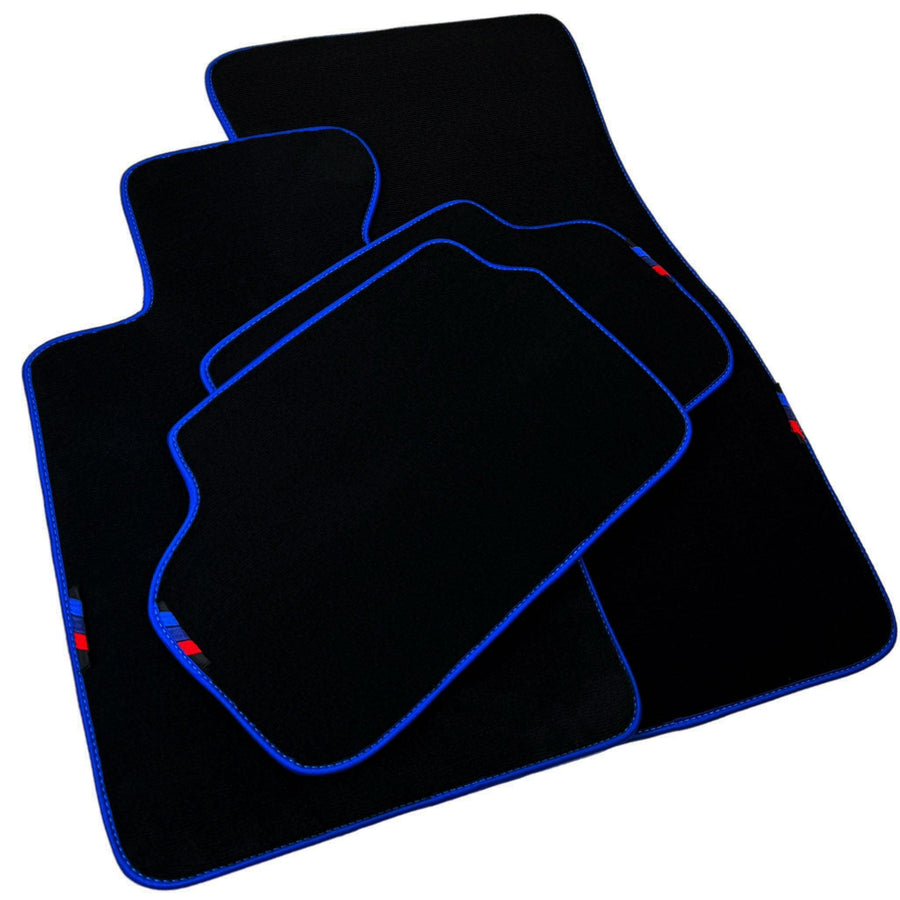 Black Mats For BMW U06 (2022-2026) | Blue Trim - AutoWin