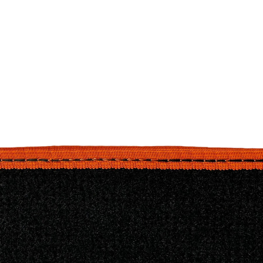 Black Mats For BMW 1 Series F70 | Orange Trim - AutoWin