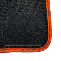 Black Mats For BMW M5 G90 (2023-2026) Sedan | Orange Trim - AutoWin