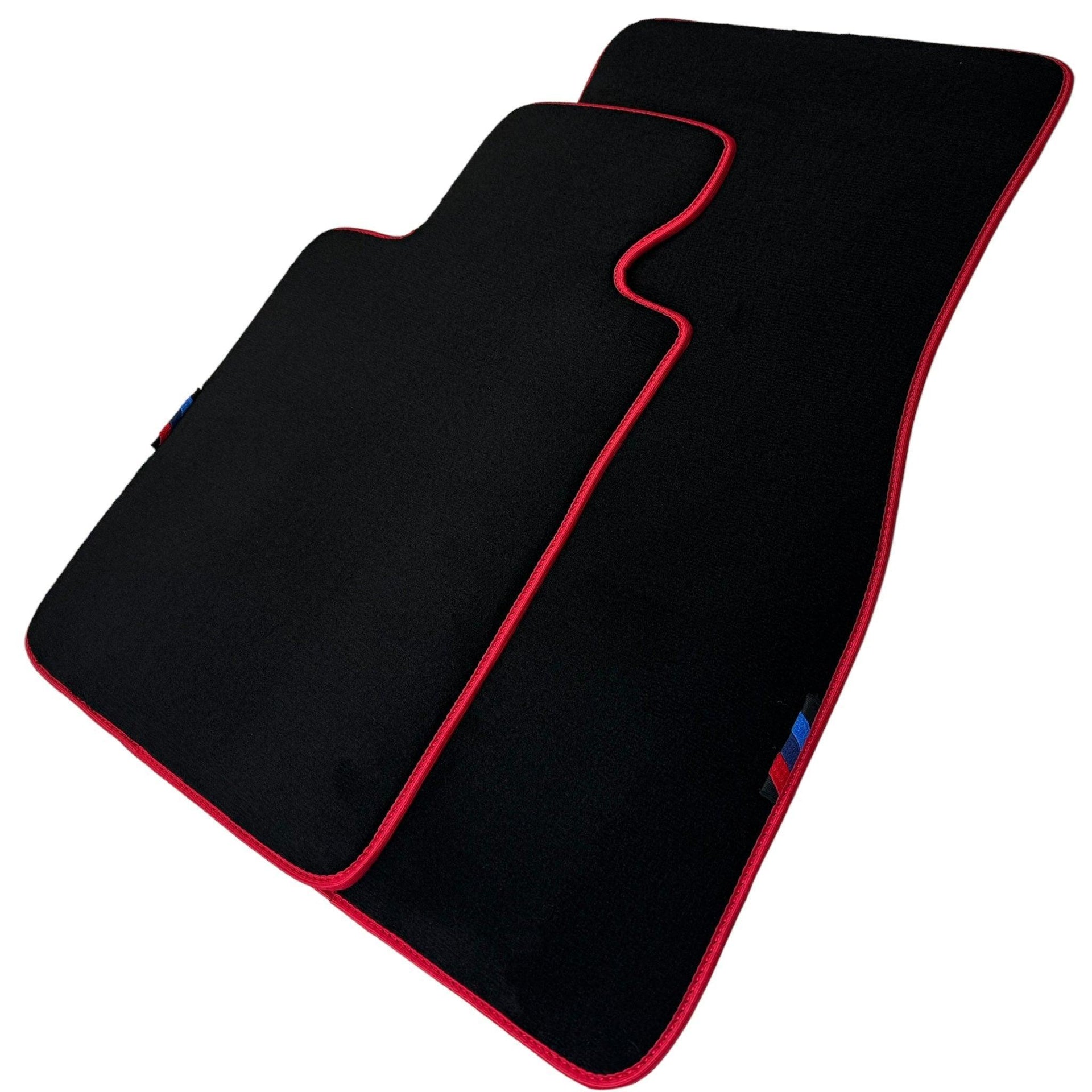 Black Mats For BMW Gran Tourer F46 (2015-2022) 7 Seats | Red Trim - AutoWin