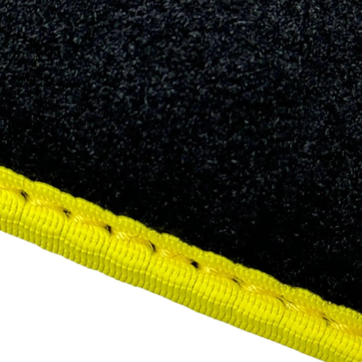 Black Mats For BMW 6 Series E24 Coupe | Fighter Jet Edition | Yellow Trim - AutoWin
