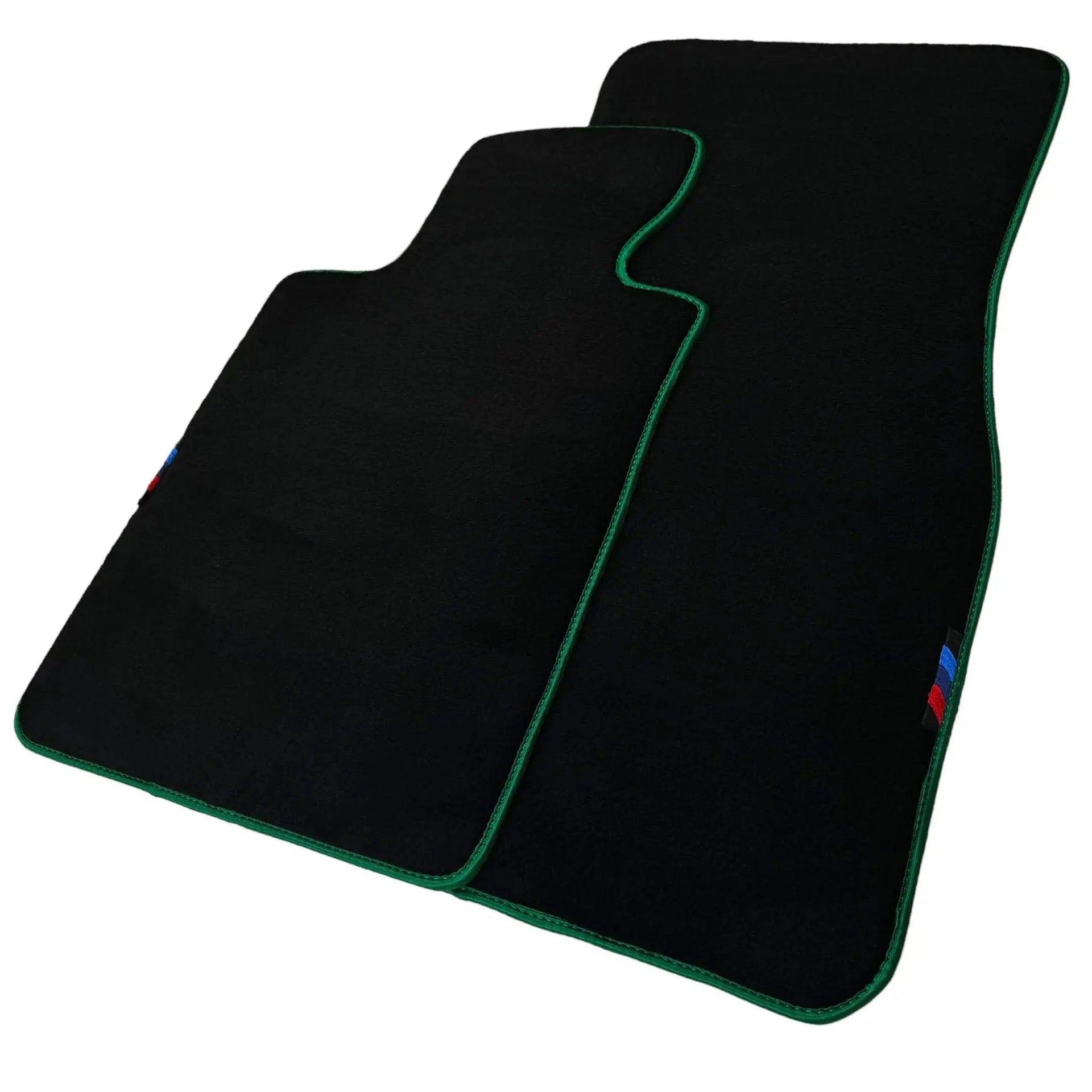 Black Mats For BMW M3 E93 | Green Trim - AutoWin