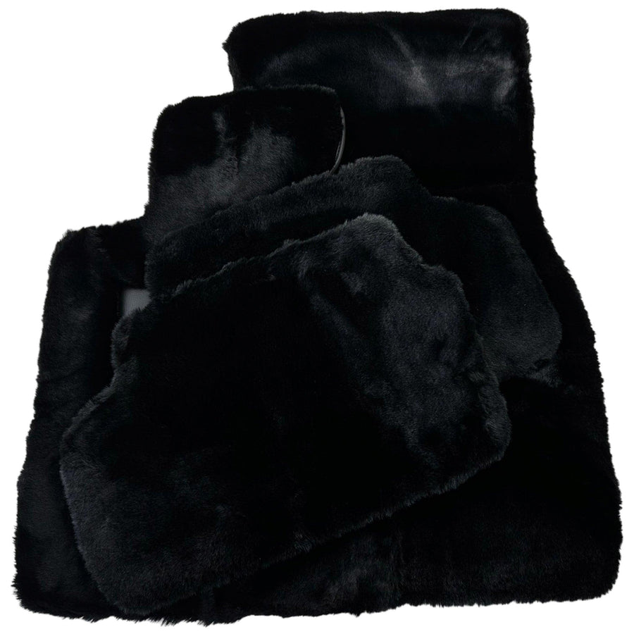 Black Sheepskin Floor Mats For BMW F74 Gran Coupe (2025-2026) No Steps Edition - AutoWin