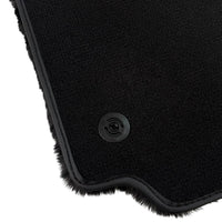 Black Sheepskin Floor Mats for Ferrari 458 Spider (2012-2015)