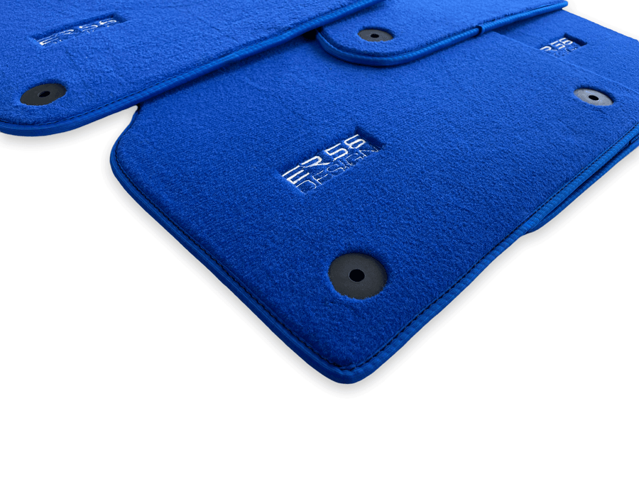Blue Floor Mats for A6 - C8 Avant (2018-2023) | ER56 Design - AutoWin