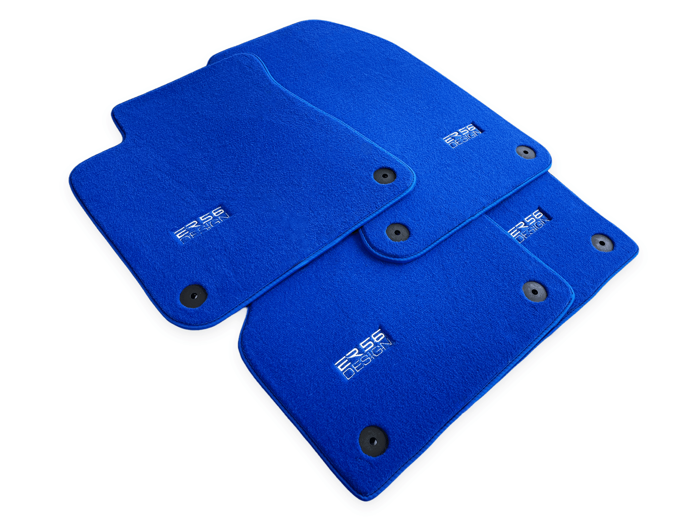 Blue Floor Mats for Audi A4 - B5 Facelift Avant (1999-2001) | ER56 Design - AutoWin