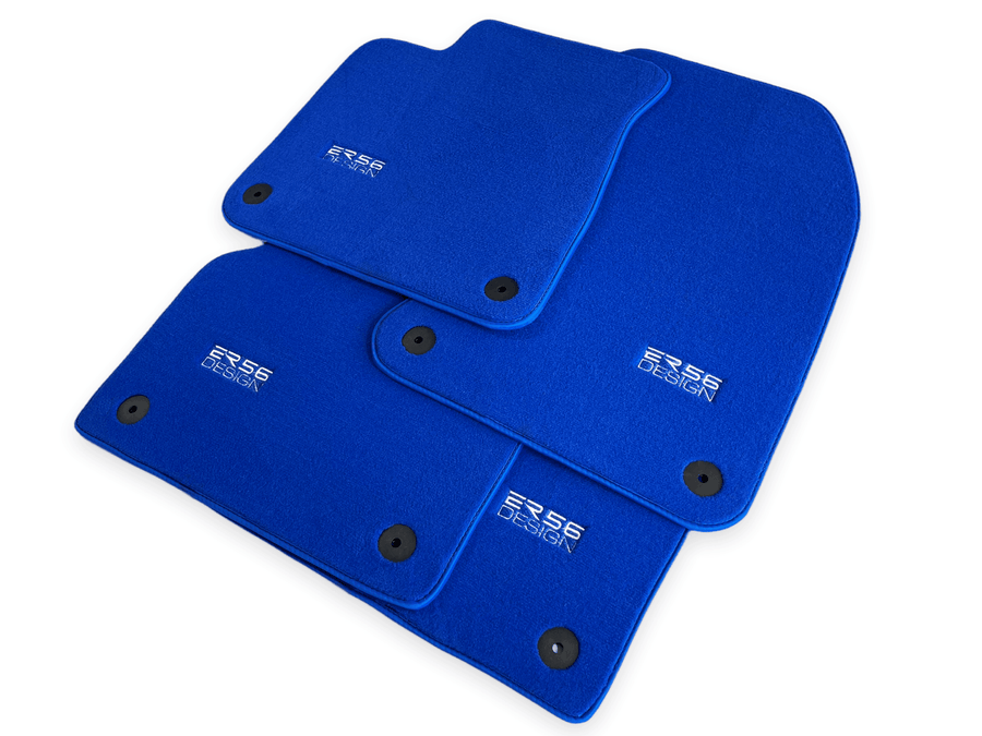Blue Floor Mats for Audi A4 - B6 Avant (2001-2004) | ER56 Design - AutoWin