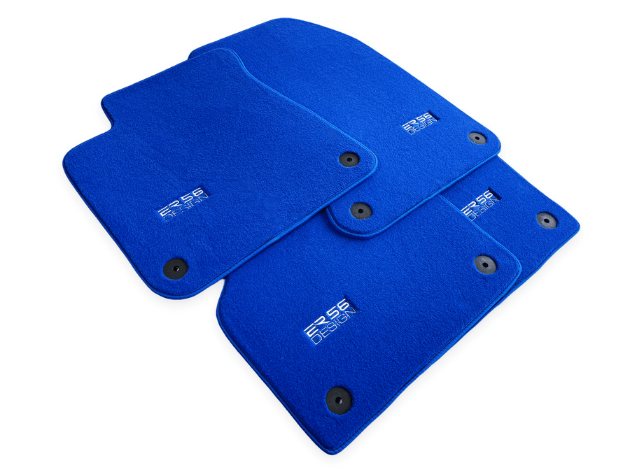 Blue Floor Mats for Audi A6 - C5 Avant Facelift (2002-2004) | ER56 Design - AutoWin