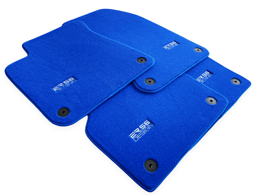 Blue Floor Mats for Audi A8 D3 (2002-2010) | ER56 Design - AutoWin