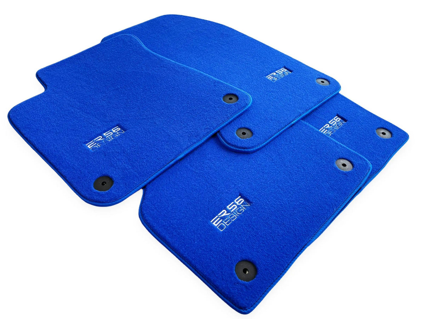Blue Floor Mats for Audi Q4 E-tron (2021-2024) | ER56 Design - AutoWin