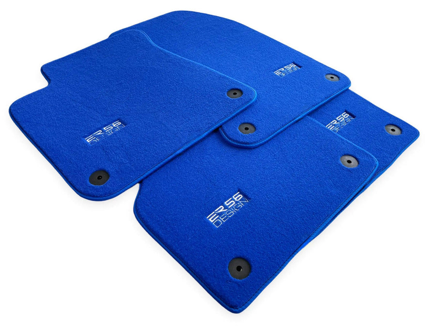 Blue Floor Mats for Audi Q7 4L (2006-2015) | ER56 Design - AutoWin