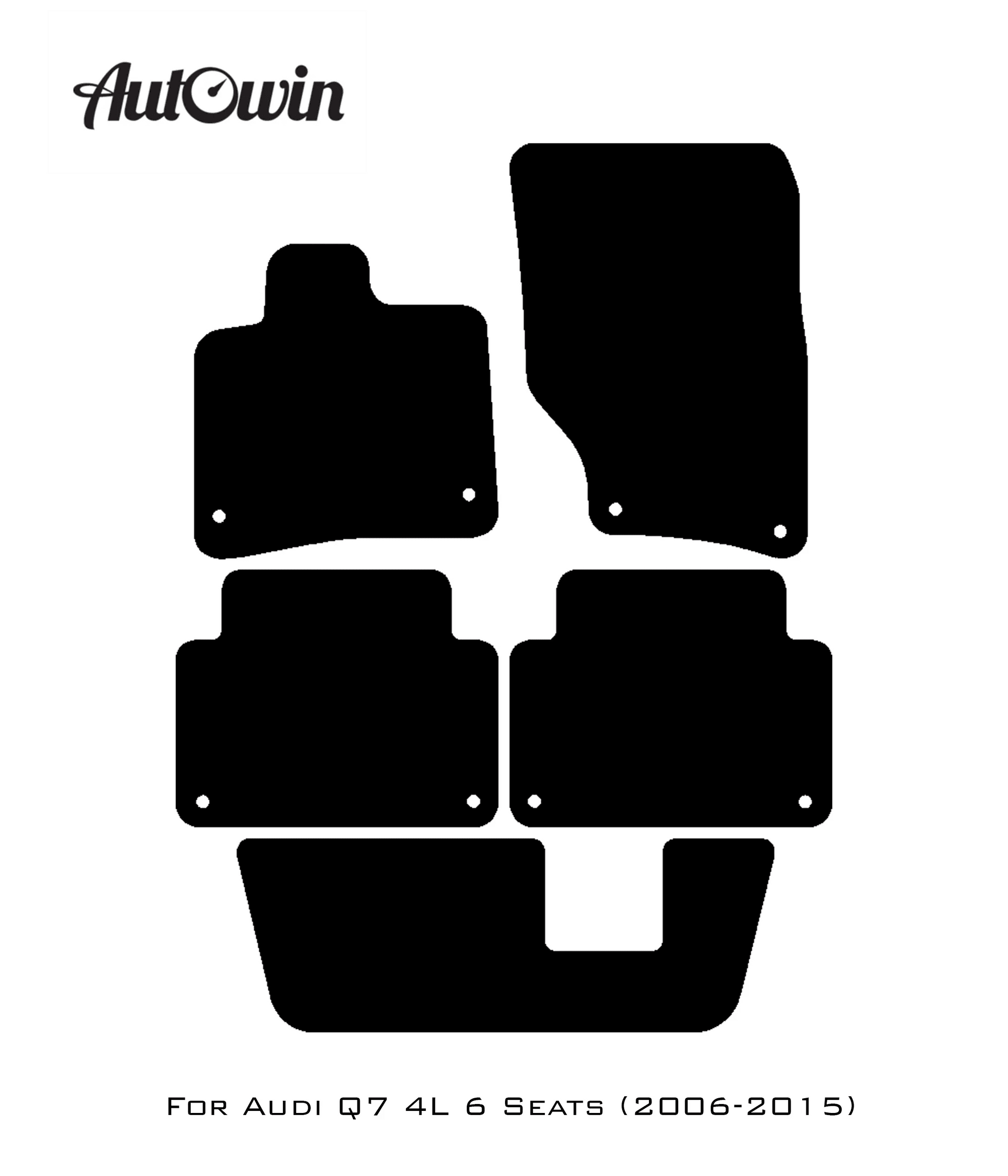 Blue Floor Mats for Audi Q7 4L (2006-2015) | ER56 Design - AutoWin