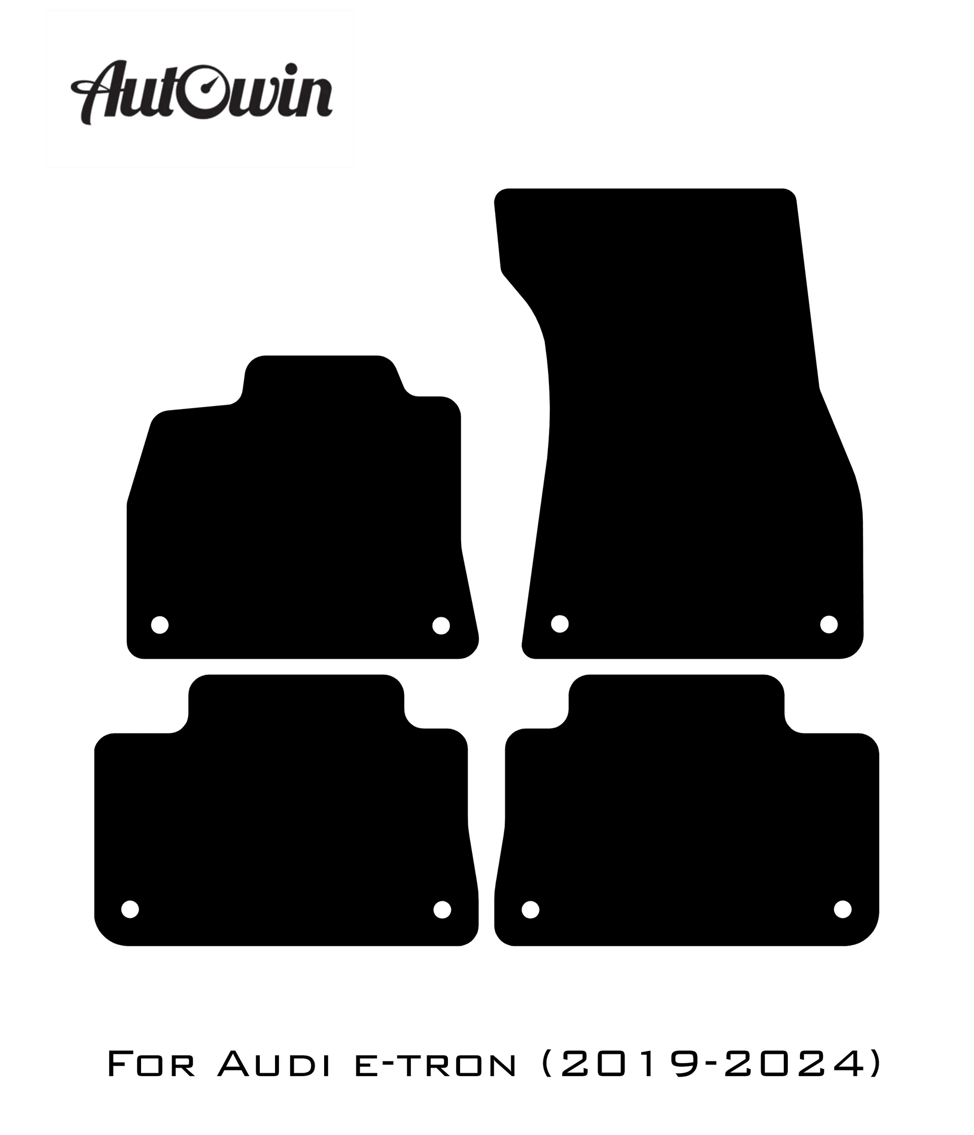 Blue Floor Mats for e-tron (2019-2024) | ER56 Design - AutoWin