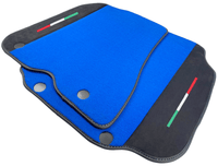 Blue Floor Mats For Ferrari F12 Berlinetta (2012-2022) With Alcantara Leather - AutoWin