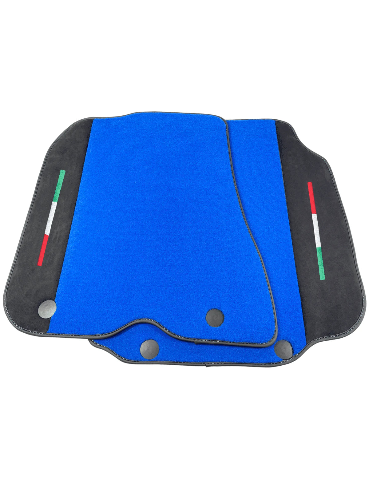 Blue Floor Mats For Ferrari 812 Superfast With Alcantara Leather
