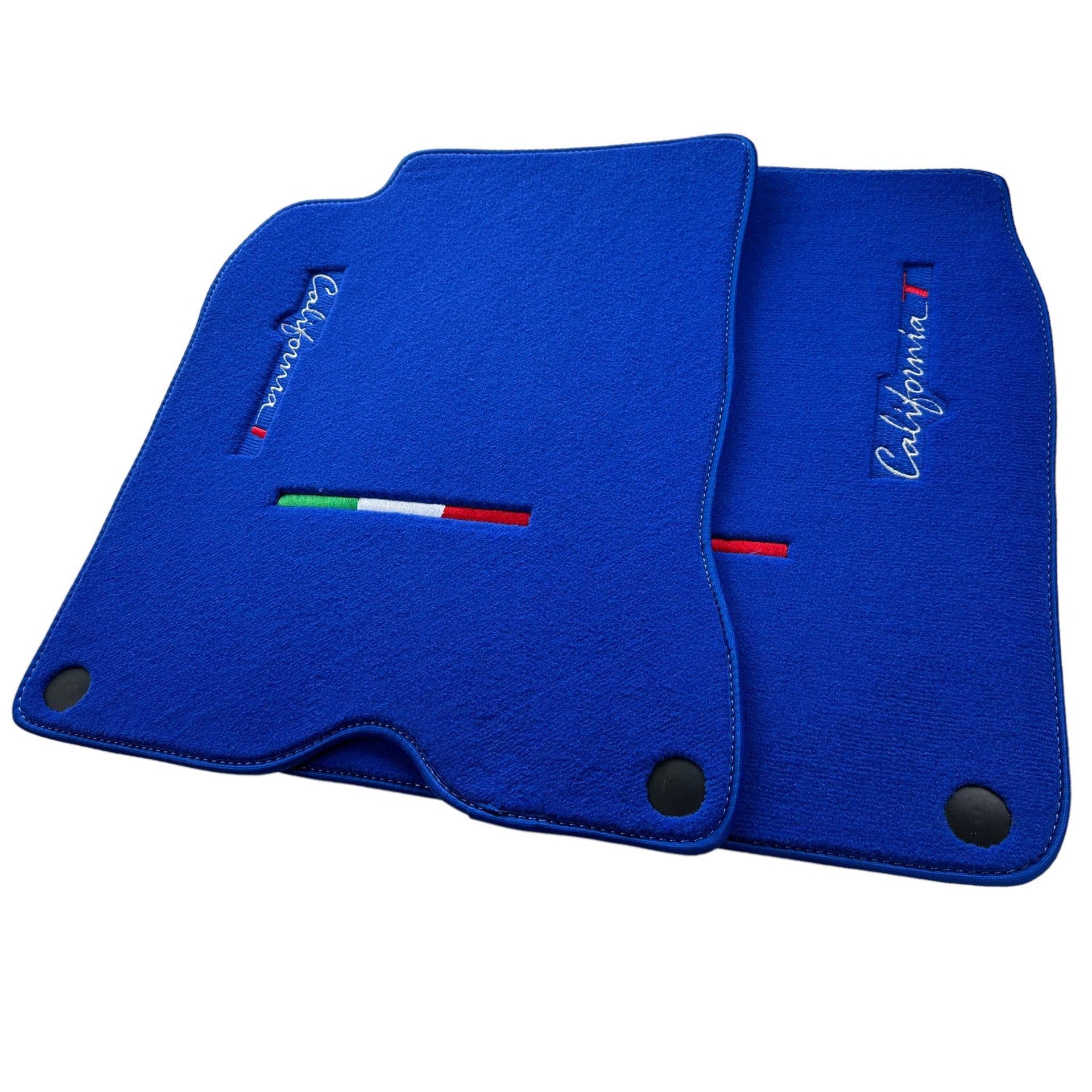 Blue Floor Mats For Ferrari California T 2015–2018 - AutoWin