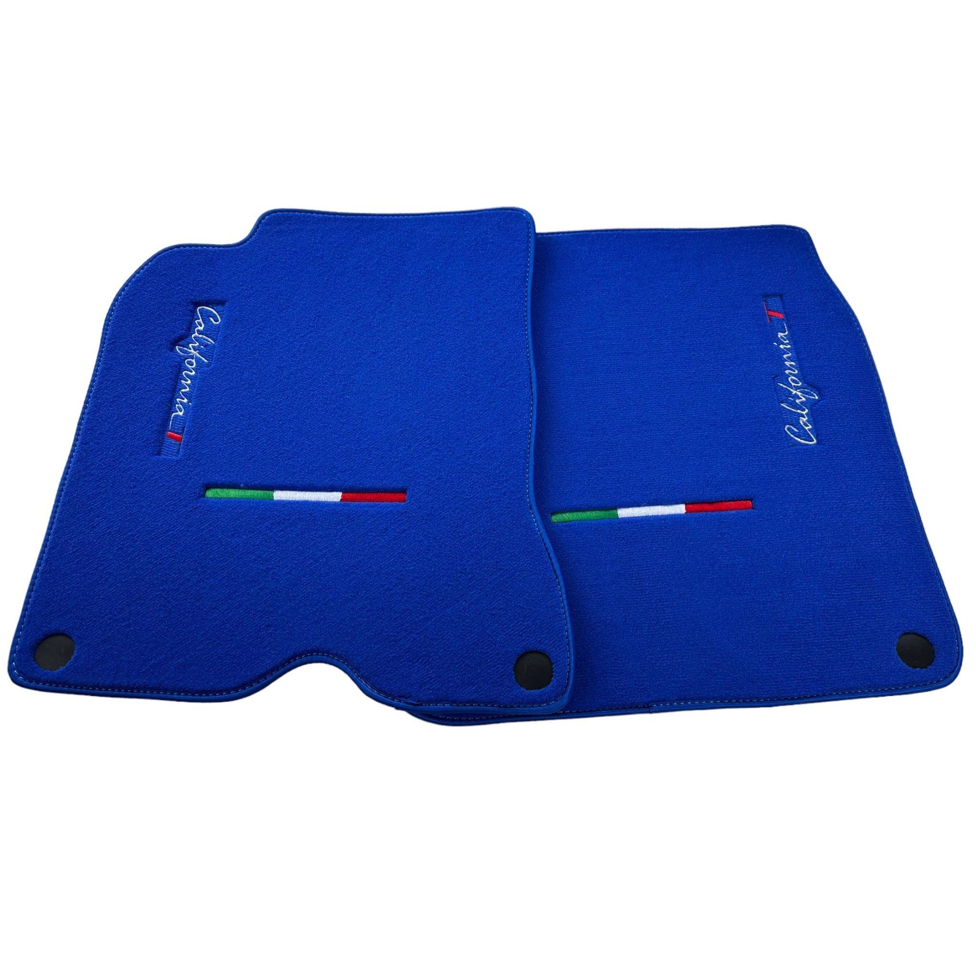 Blue Floor Mats For Ferrari California T 2015–2018 - AutoWin