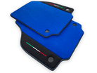 Blue Floor Mats For Ferrari F8 Spider 2019-2022 With Alcantara - AutoWin