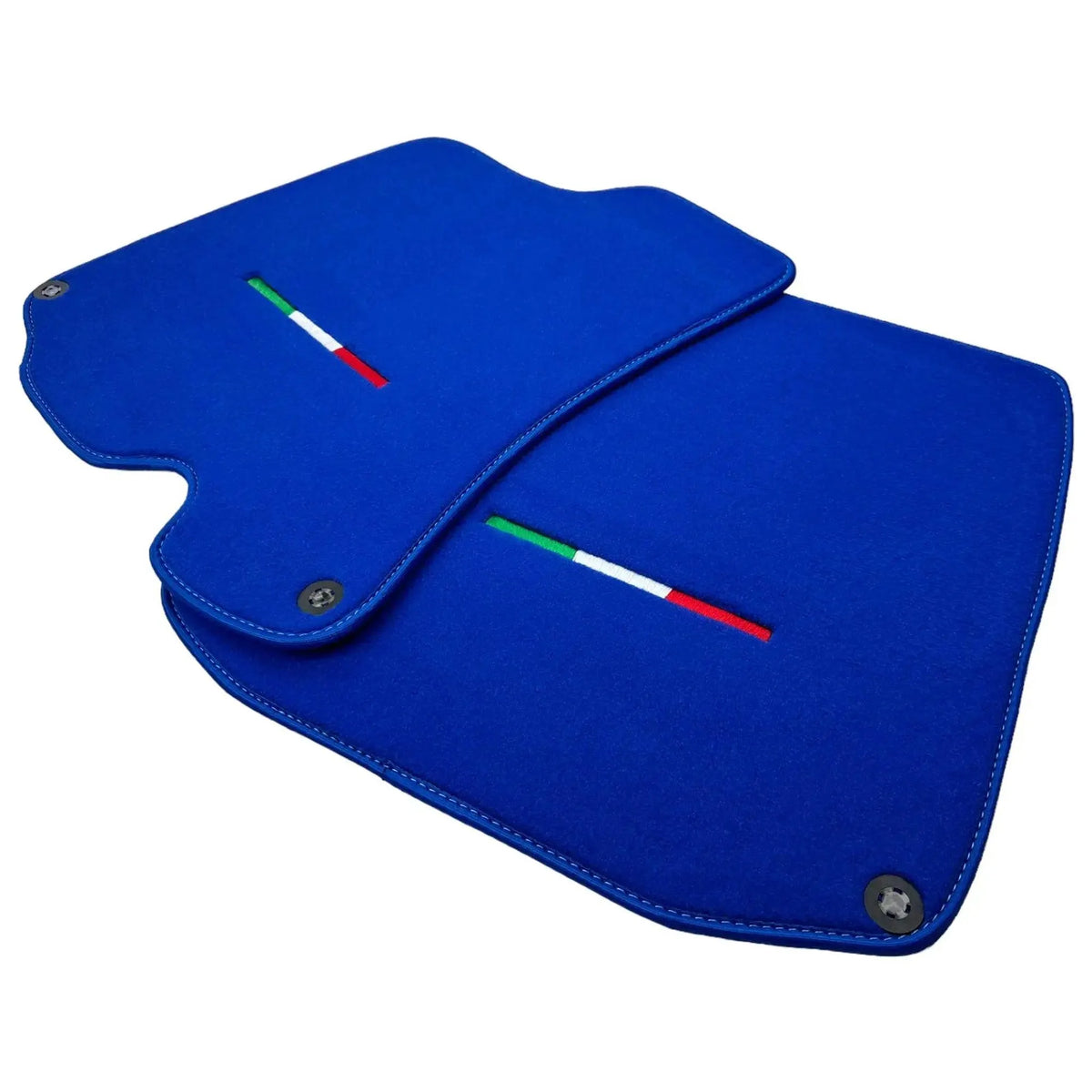 Blue Floor Mats For Ferrari Roma (2021-2027) Italian Edition - AutoWin