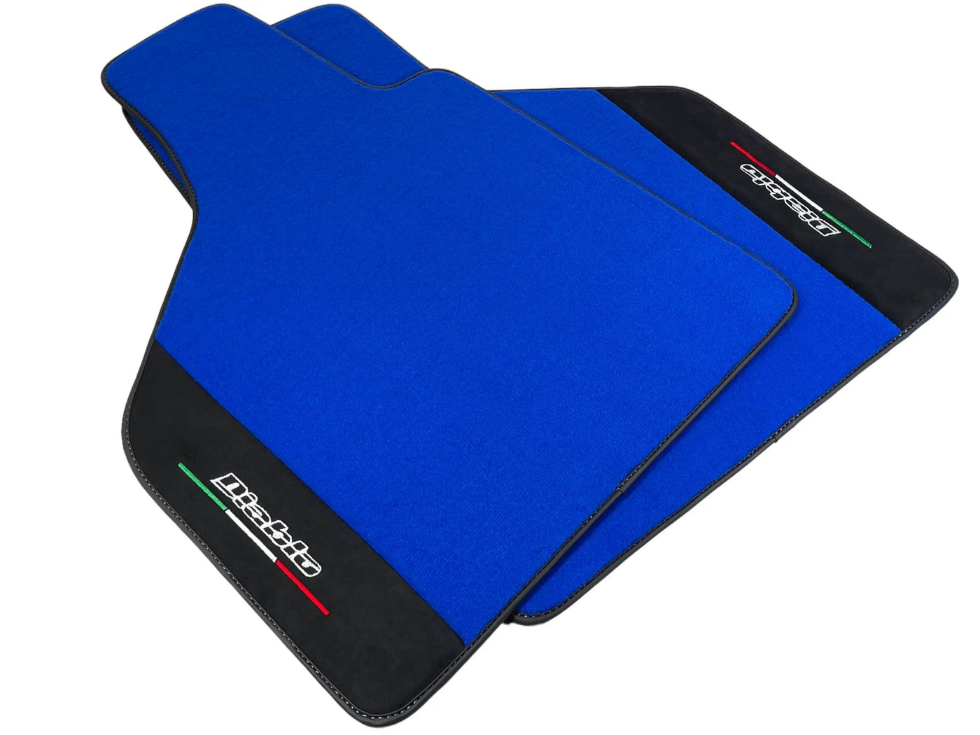 Blue Floor Mats for Lamborghini Diablo 1990-2001 With Alcantara Leather - AutoWin