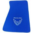 Blue Floor Mats for Pontiac FireBird (1970-1981) with Trans Am Logo - AutoWin