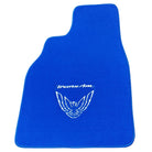 Blue Floor Mats for Pontiac FireBird (1993-2002) with Trans Am Logo - AutoWin