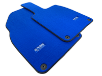 Blue Floor Mats for Porsche 981 Boxster (2013-2016) ER56 Design - AutoWin