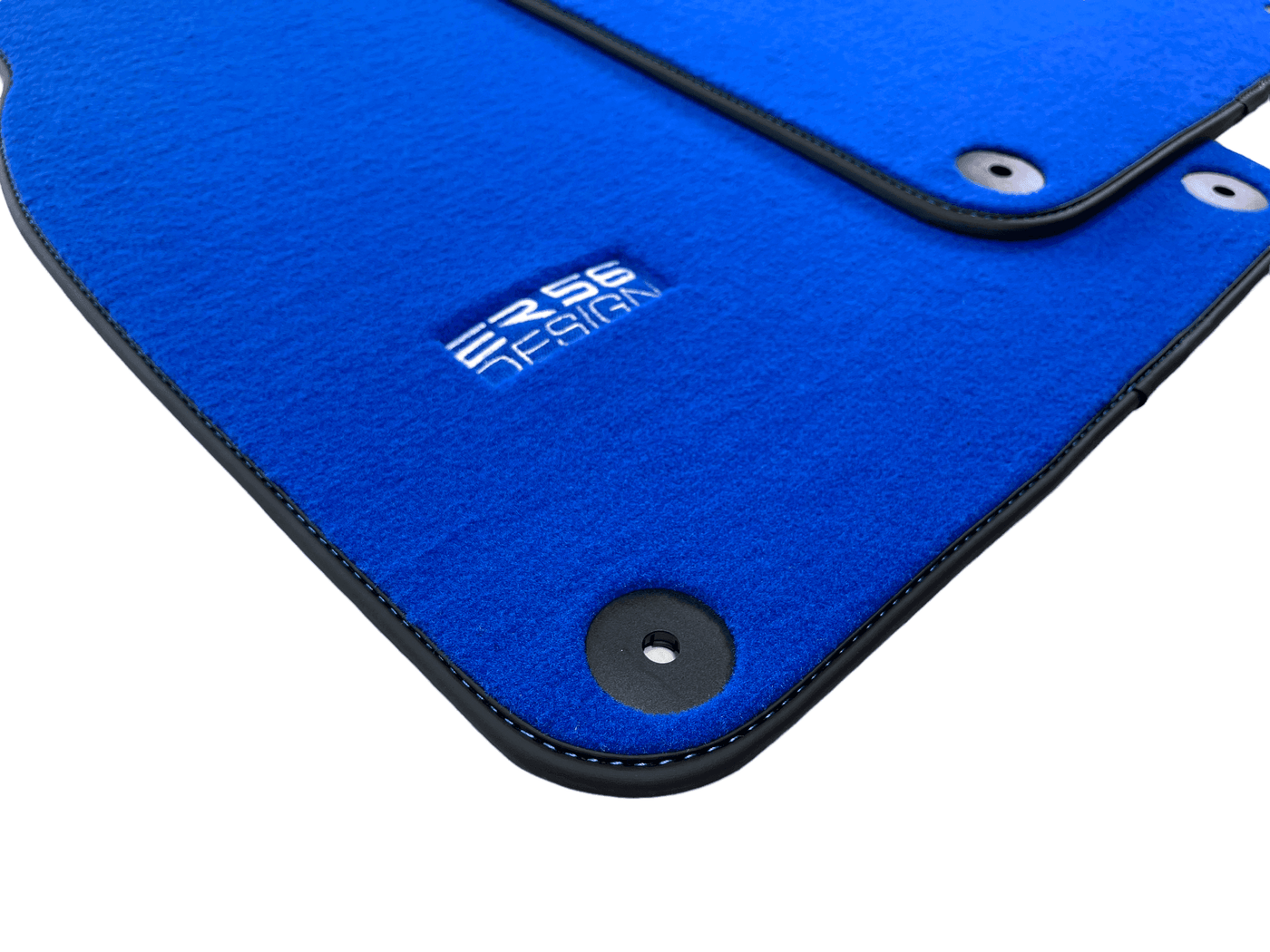 Blue Floor Mats for Porsche 981 Boxster (2013-2016) ER56 Design - AutoWin