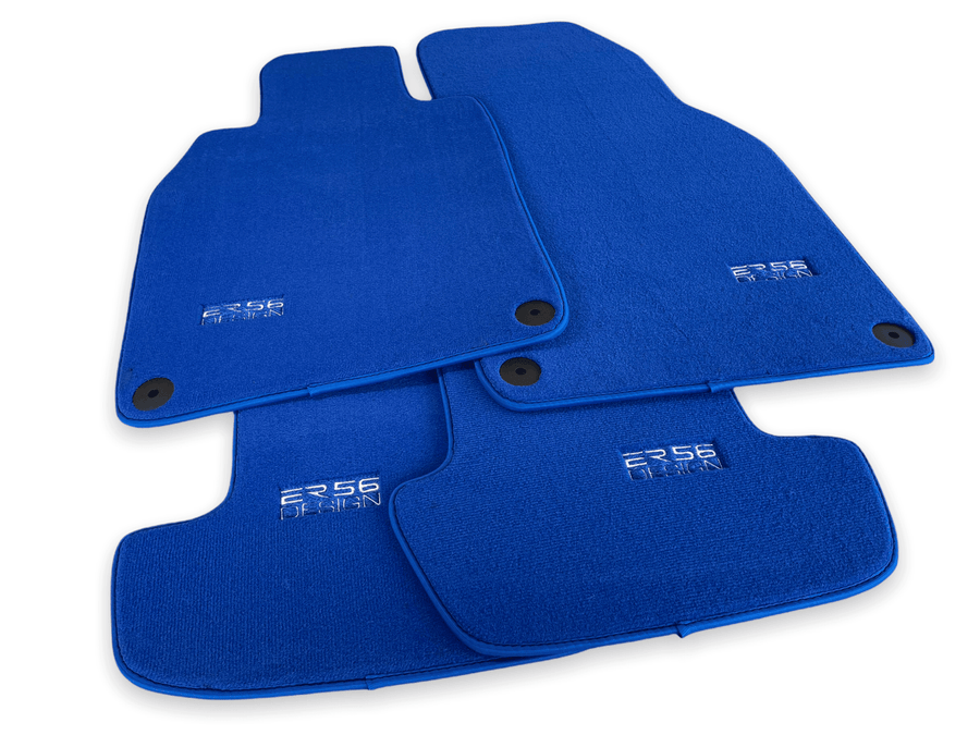 Blue Floor Mats for Porsche 992 (2019-2024) | ER56 Design - AutoWin