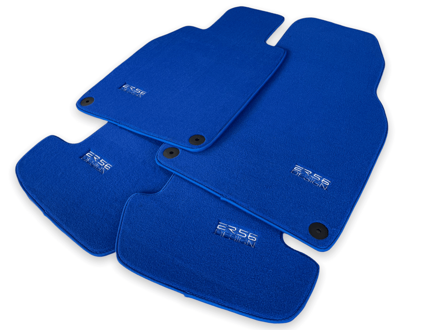 Blue Floor Mats for Porsche Cayenne (2018-2023) | ER56 Design - AutoWin