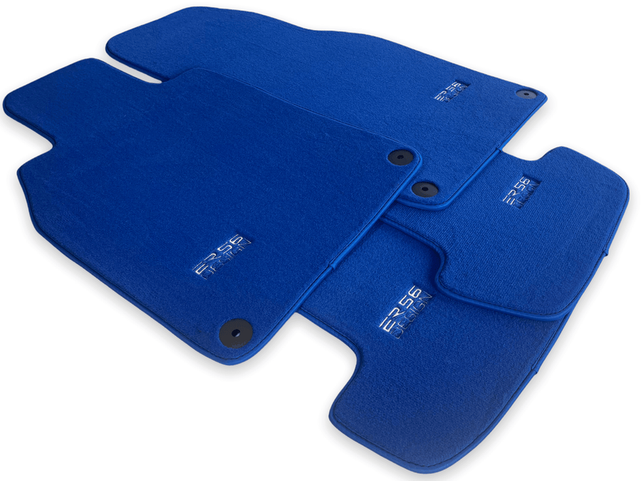 Blue Floor Mats for Porsche Cayenne (2018-2023) | ER56 Design - AutoWin