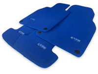 Blue Floor Mats for Porsche Taycan (2019-2023) | ER56 Design - AutoWin