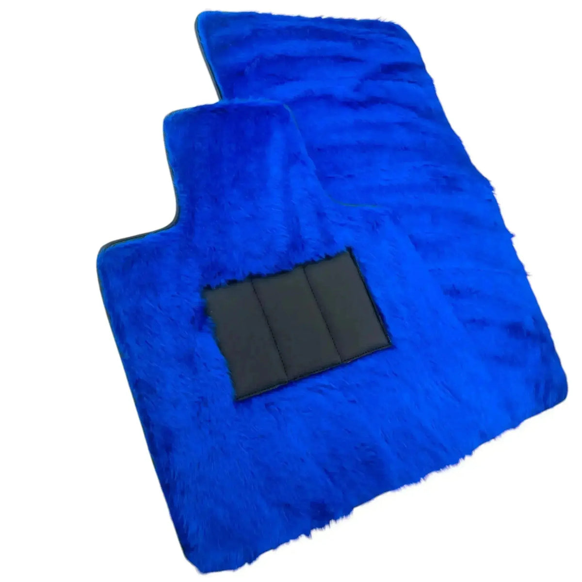 Blue Sheepskin Floor Mats for Rolls-Royce Phantom Sedan (2003-2016)