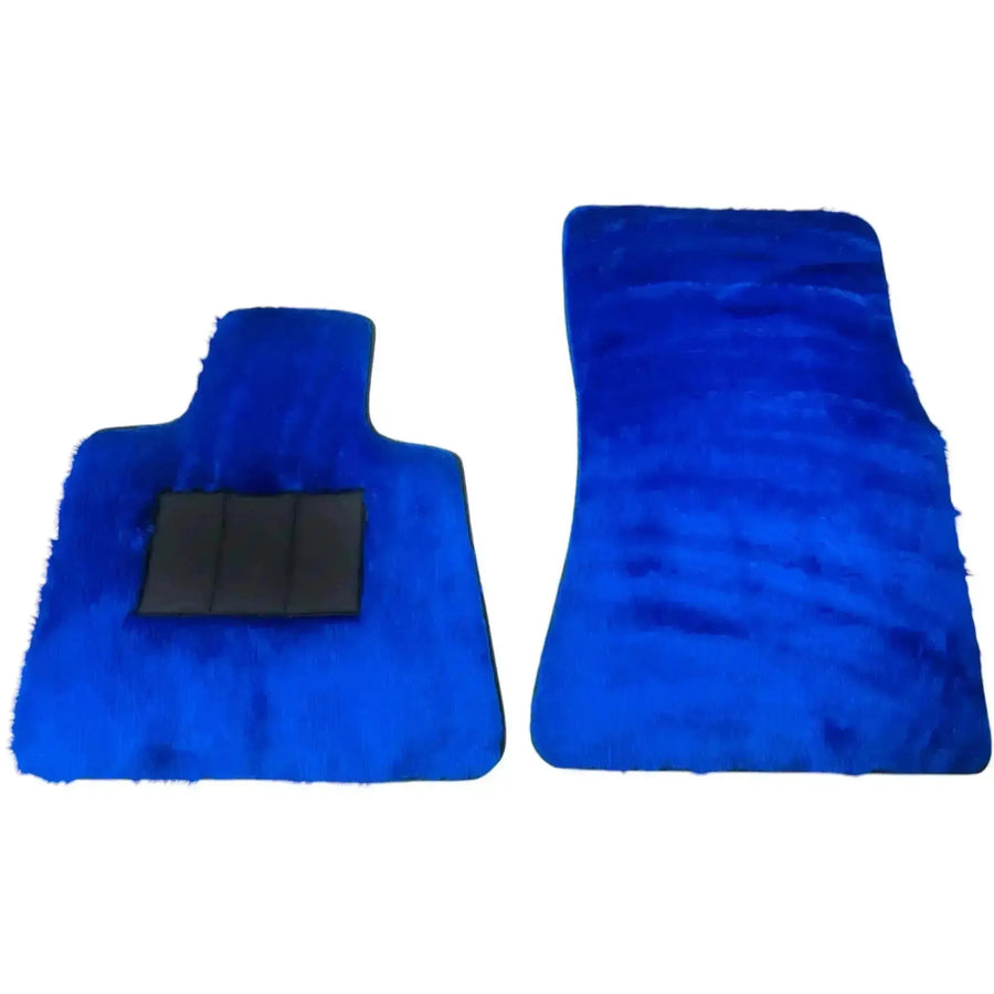Blue Sheepskin Floor Mats for Rolls-Royce Wraith (2013-2023) - AutoWin