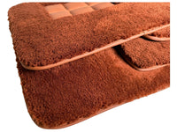 Brown Sheepskin Floor Mats For Rolls Royce Ghost Series II (2021-2024) ER56 Design Brand
